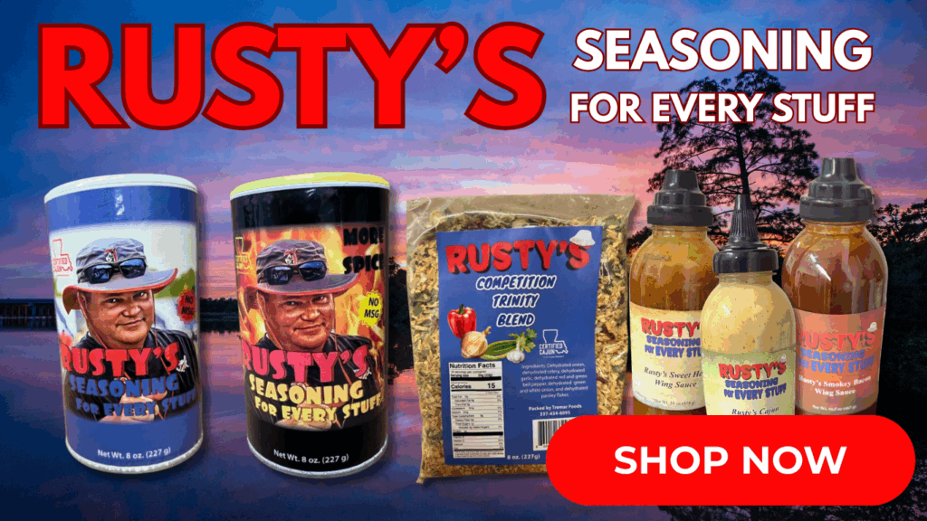 Rusty's Seasoning For Every Stuff Products Banner Shop Now